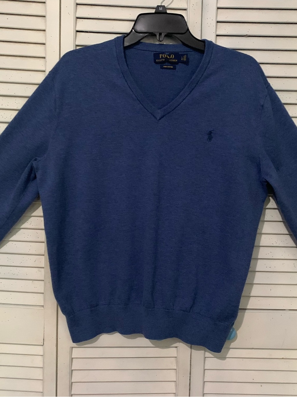 Polo Ralph Lauren Pima Cotton V Neck Sweater Large